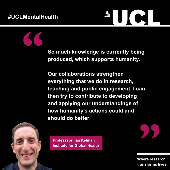 So much knowledge is currently being produced, which supports humanity.  Our collaborations strengthen everything that we do in research, teaching and public engagement. I can then try to contribute to developing and applying our understandings of how humanity's actions could and should do better. 