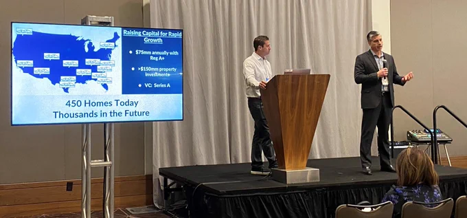 Tom Paquin and Eric Peerless are speaking on the stage of CMSWire CONNECT.
