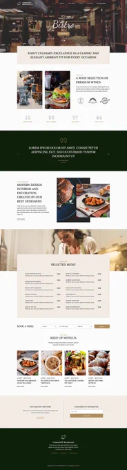 WordPress Theme Template Kits - Markab CosmosWP Restaurant Template Kit