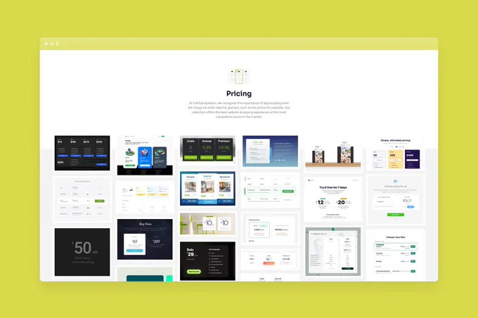 CallToInspiration › Pricing | At CallToInspiration, we recognize the importance of appreciating even the things we often take for granted, such as the prices of a website. Our collection offers the best website shopping experience at the most competitive prices in the market. https://calltoinspiration.com/category/6443e32f1cd3be1a314889ad