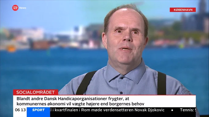 Her ses Thorkild Olesen i tv2-studiet