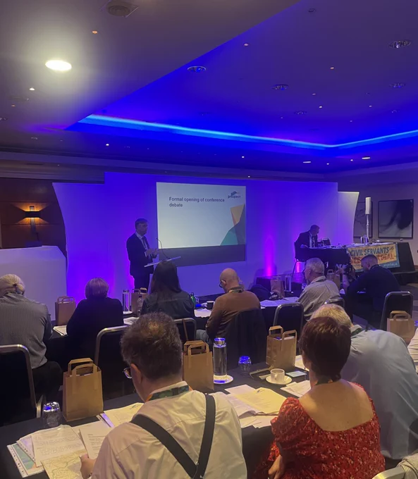 Garry Graham speaking at our public services sector conference