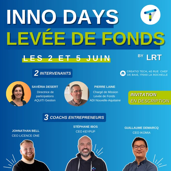 Affiche pour les Inno Days "Levée de Fonds" by La Rochelle Technopole