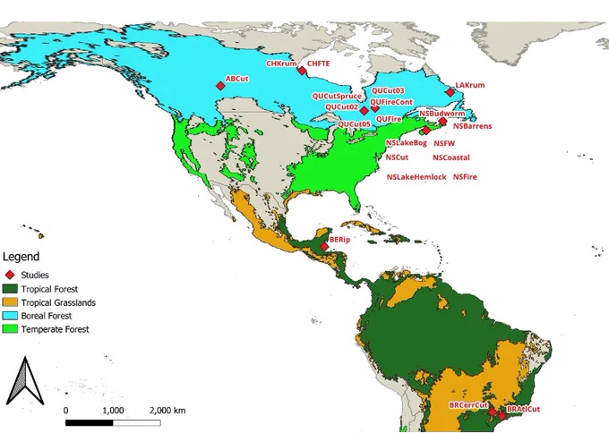 Map of study locations