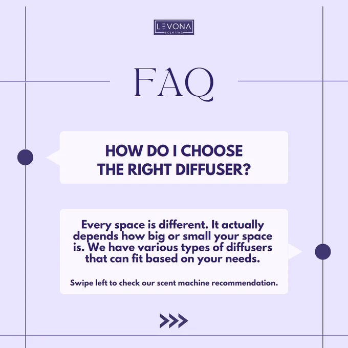 Diffuse your way to bliss!

Answering the most Frequently Asked Question to find the perfect essential oil diffuser for your lifestyle and needs.

For your space scenting, choose Levona.

#FAQ #essentialoildiffuser #naturalwellness #nebulizingdiffuser #atomizerdiffuser #diffuser #oildiffuser #frequentlyaskedquestions #healthylifestyle #homesanctuary #relaxation #rejuvenation #moodbooster #airpurifier #humidifier #mist #spacescenting #diffuserforhome #diffuserforoffice #diffuserforhvac #hvac #centralizedscent #commercialspacescenting #scentmachine #aromatherapy