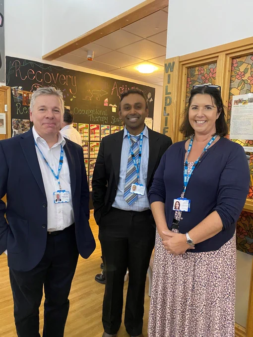 Chief Medical Officer David Fearnley to the left, Abhishec Goli Medical Director for Specialist Network and Czarina Kirk Doctor at the Acquired Brain Injury event at Guild 
