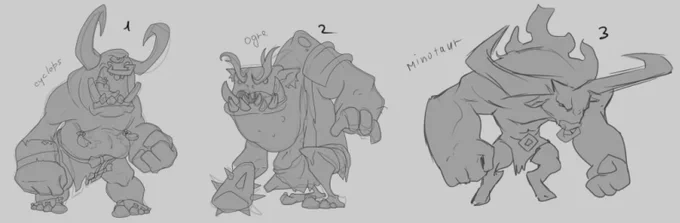 Crossroads: Myth Monster Sketches
