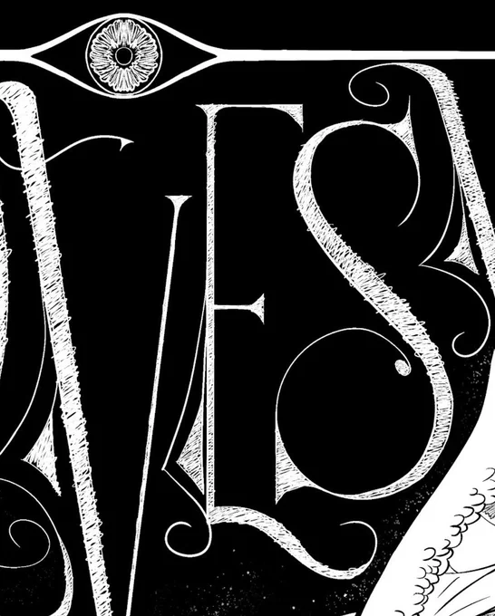 a close up of the text