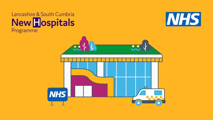 Lancashire and South Cumbria New Hospitals Programme - image of a new NHS hospital