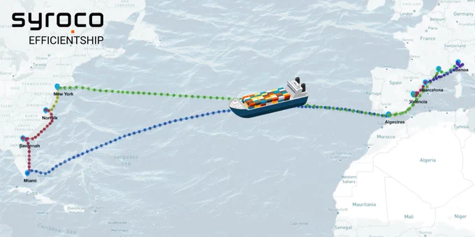 Syroco EfficientShip Platform - Simulation along maritime lines | News
