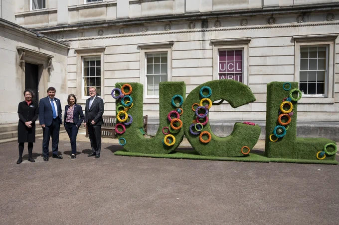 MPs and UCL professors on the UCL main quad