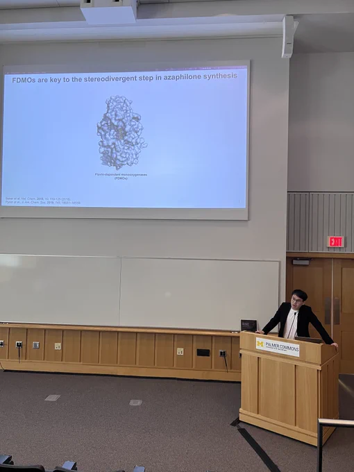 Chad Chiang sharing a powerpoint presentation