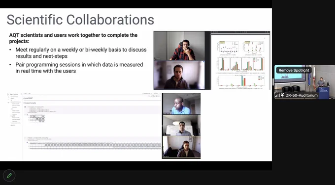 Advanced Quantum Testbed researcher affiliate Akel Hashim, "Collaborative Science on a Testbed" Advanced Quantum Testbed Summit Day 1