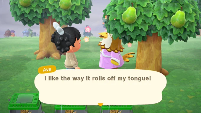 Ava: “I like the way it rolls off my tongue!”