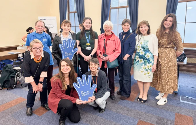 Image of research participants with Parkinson's at King's College Hospital.