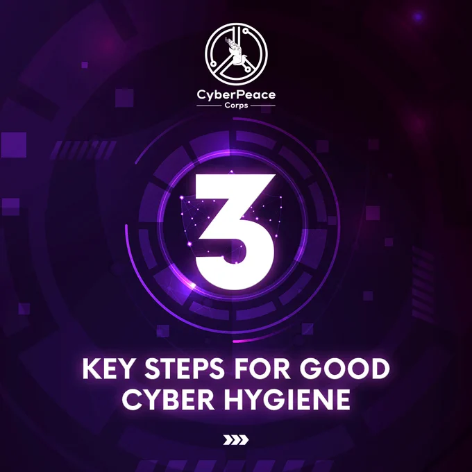 #CyberHygiene is about training yourself to think proactively about your #cybersecurity — as you do with your daily personal hygiene — to resist #cyberthreats and online security issues. 

Here are a few tips to get you and your family thinking about good cyber hygiene practices.

#CyberPeace☮️ #DigitalWellness #CyberCleanse #OnlineSafety #CyberWellbeing #DigitalProtection #DigitalSanitation #DigitalPrivacy #DataHygiene #CyberAwareness #VirtualSafety