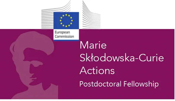 European Commission logo with a text: Marie Sklodowska-Curie Actions, Postdoctoral Fellowship