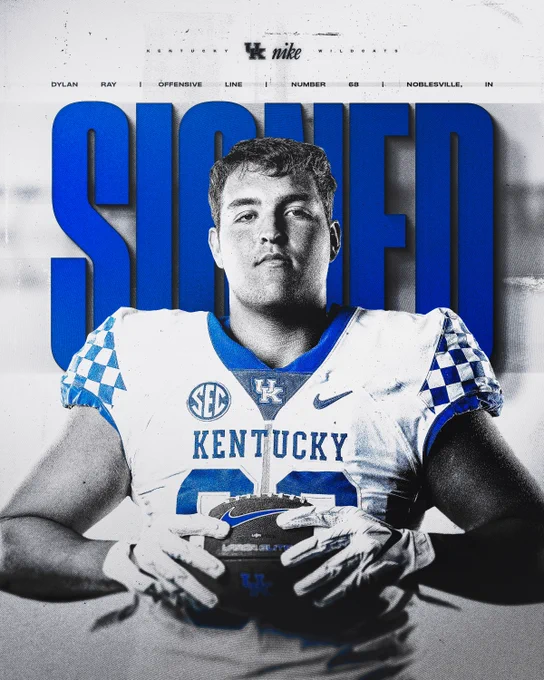 Signed Dylan Ray Noblesville, Indiana OL