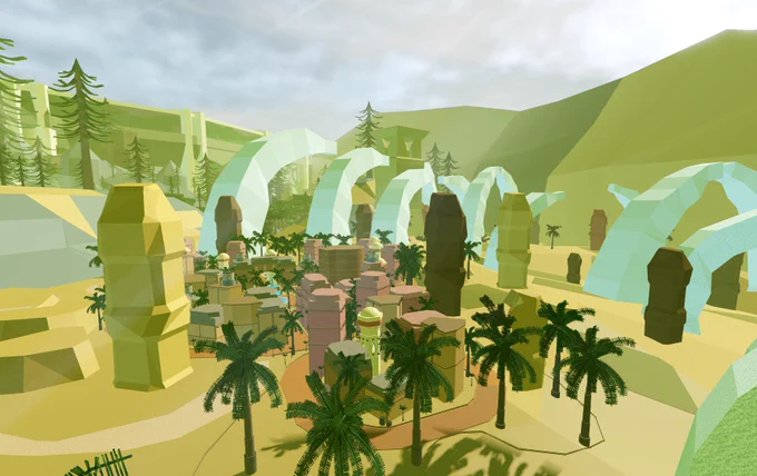 Another picture of an unfinished village in the desert biome in Project-Quest

Map built by daniel.