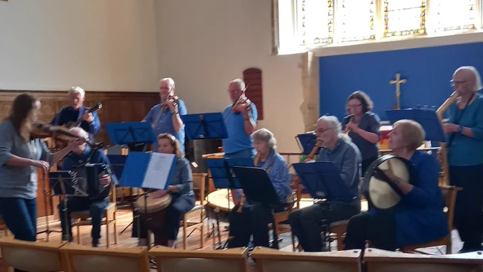 Southampton Folk Orchestra at Winchester Mayfest today 