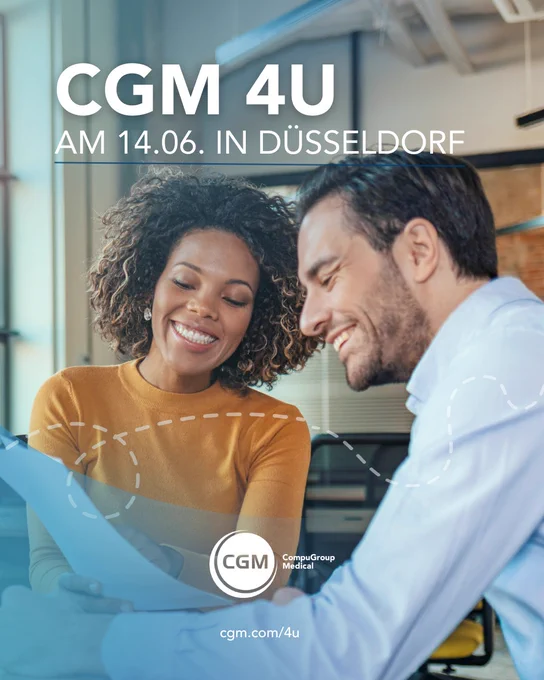 CGM 4U am 14.06. in Düsseldorf. Anmeldung unter cgm.com/4u