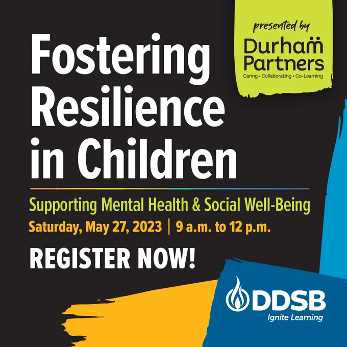 Fostering Resilience in Children
Supporting Mental Health and Social Well-Being
Saturday, May 27, 2023
Register Now!