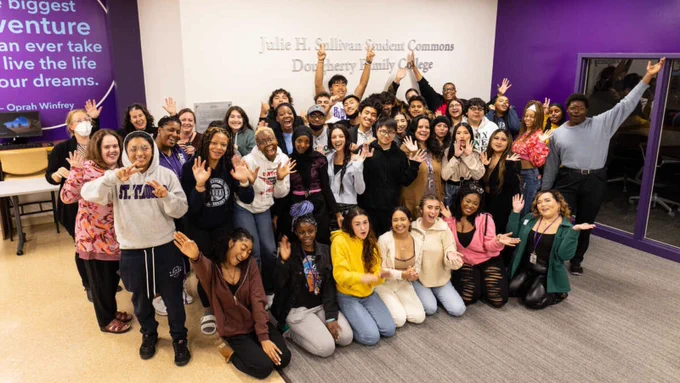 Students at Dougherty Family College.