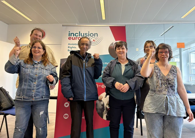 Self advocates, Inclusion Europe banner