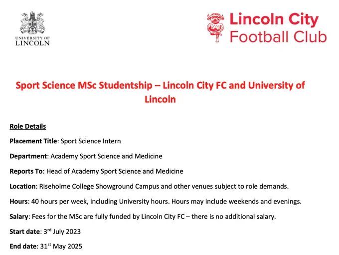 The Masters internship position announcement. Location, Hours and Salary details are in the attached link. Start Date: July 3rd, 2023.
