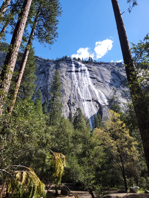 The falls behind the Ahwahnee at Yosemite. 