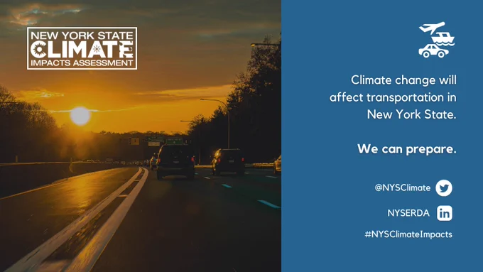 highway at sunset in new york state
