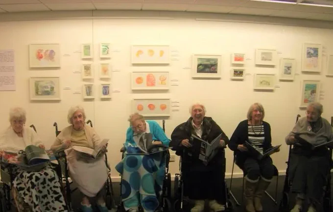 10 Years - Carlton Care Home Exhibition of artwork from Watercolour for Wellbeing 2013