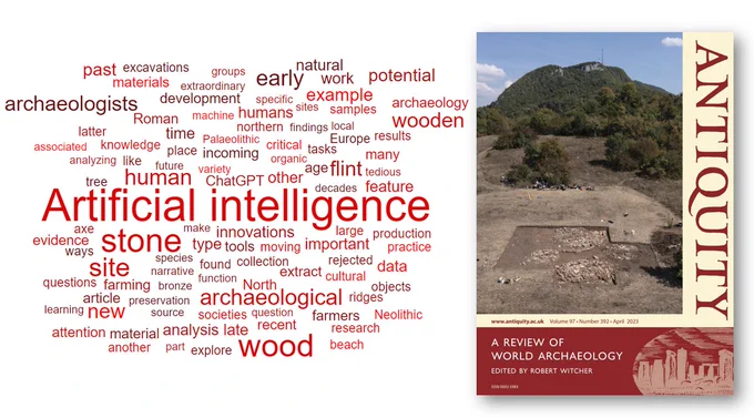 Word cloud and journal cover