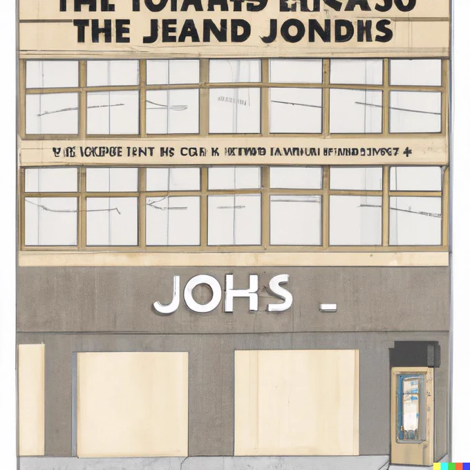 An AI generated image from DALL-E in response to the prompt “An image to illustrate the end of John Lewis as a result of poor customer service”