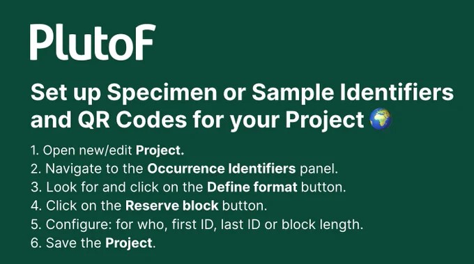 Set up Specimen or Sample Identifiers and QR Codes for your Project