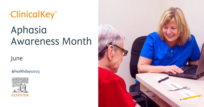 healthcare professional supporting a patient with aphasia