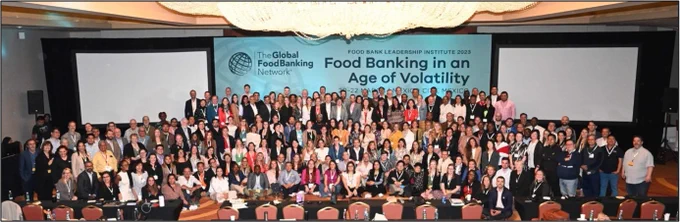 Image of conference attendees at the Food Banking in an age of Volatility event organised by The Global FoodBanking Network