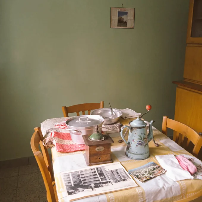 Intérieur d'un appartement témoin de la Cité Beaulieu à Saint-Etienne