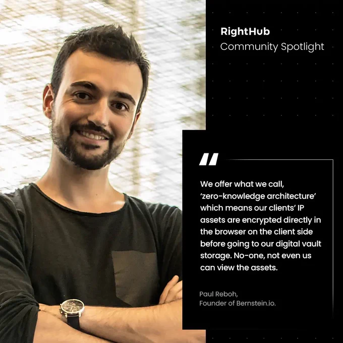 RightHub community Spotlight featuring Paul Reboh of Bernstein.io