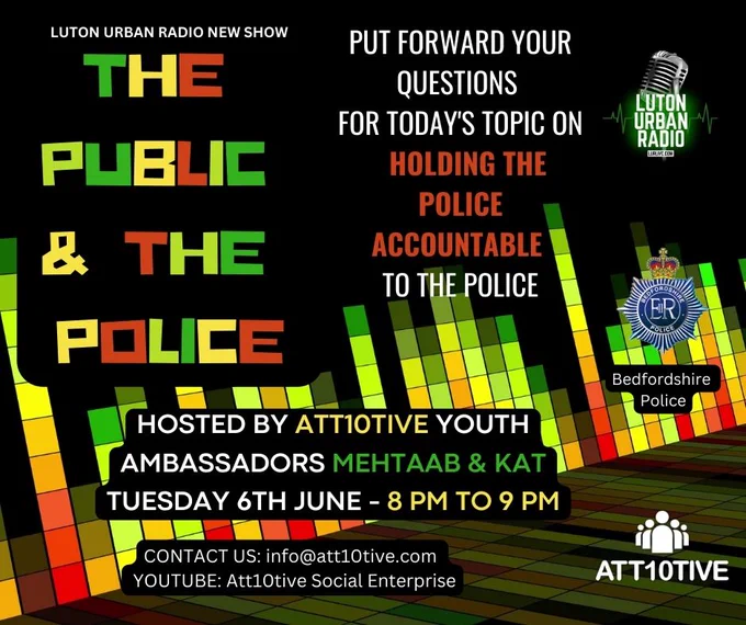 An advert for the public and the police radio show
