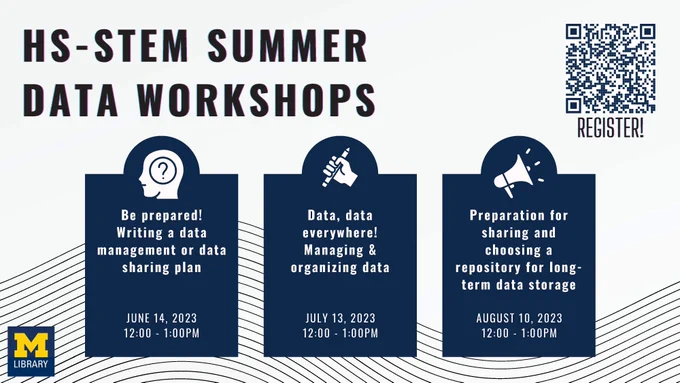 Data workshops flyer