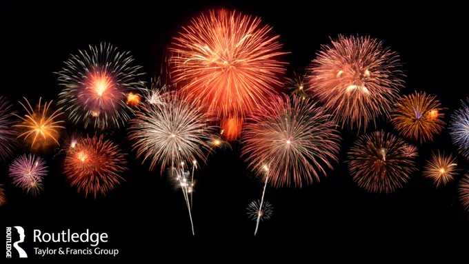 Fireworks in the sky. 