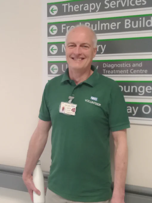 Picture shows David, one of our amazing team of pharmacy runners