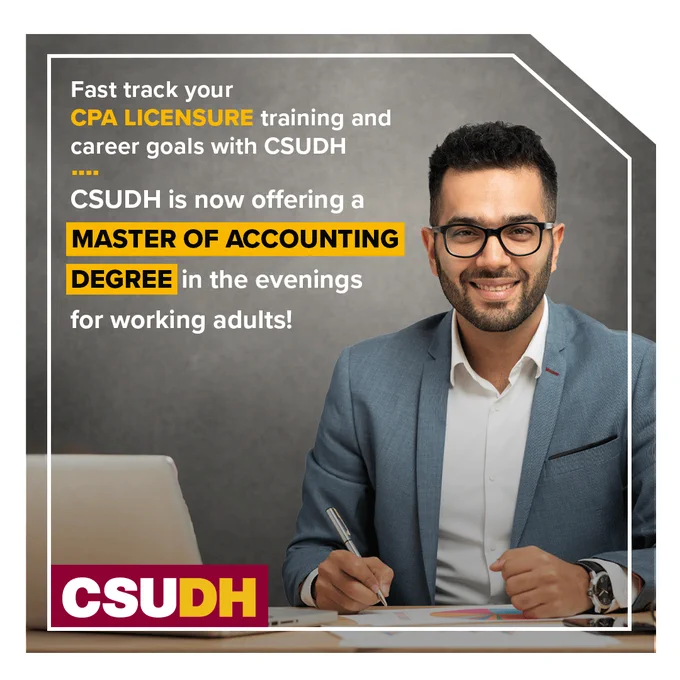 Master of Science in Accounting from CSUDH