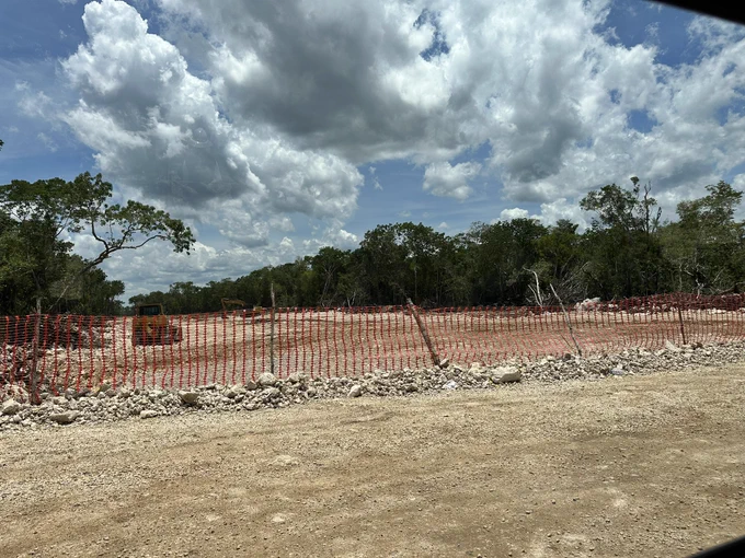 Tren Maya track expansions traversed the whole Yucatan peninsula with wide openings such as this one.