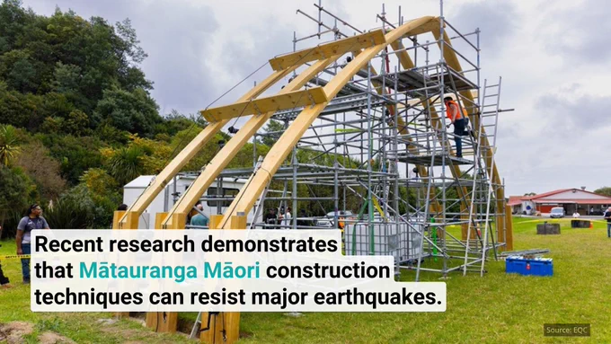Recent research demonstrates that Matauranga Maori construction techniques can resist major earthquakes.