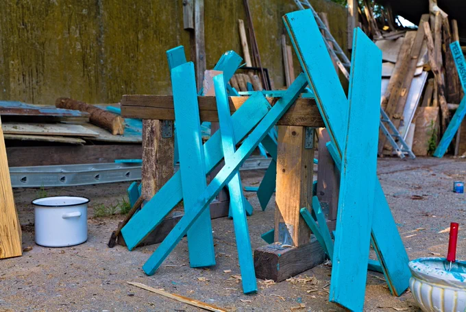Just created turquoise "X"s for the fight against LNG (against Ruegen)