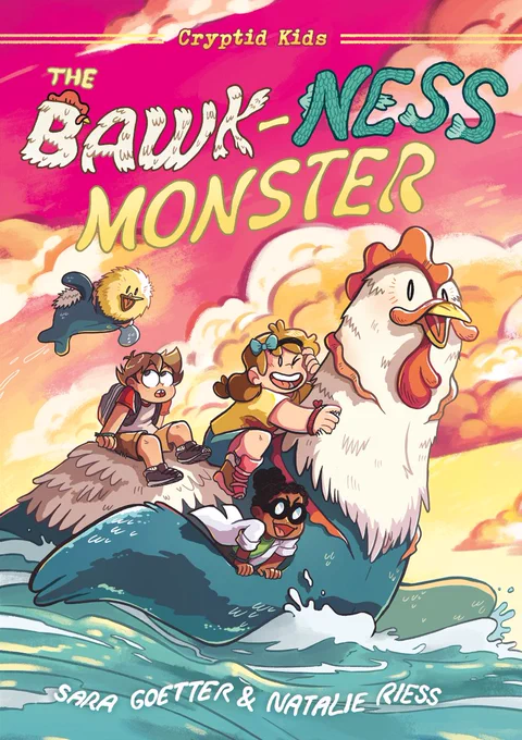 Penny swears that when she was a little girl, a creature called the Bawk-ness Monster—half sea serpent, half chicken—saved her from drowning. Now, years later, she’s about to move away to a new city, and before she goes, she needs the help of her best friends, Luc and K, for a vitally important mission: seeing “Bessie” one more time. But in their quest to find Bessie and give Penny the send-off she deserves, the kids stumble into a whole new problem—cryptids are being kidnapped by an evil collector, and only Penny, Luc, and K can save them!