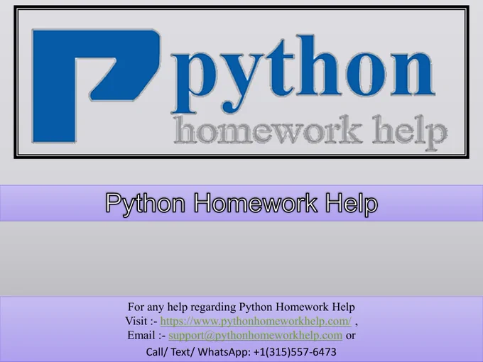 Python Homework Help