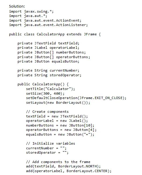 Java programming assignment solution